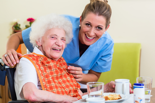 Senior home care eating